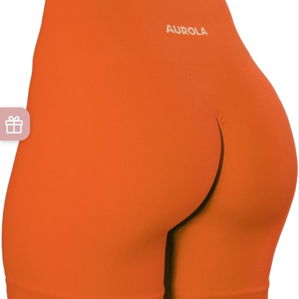 AUROLA Women's Athletic Shorts - Orange